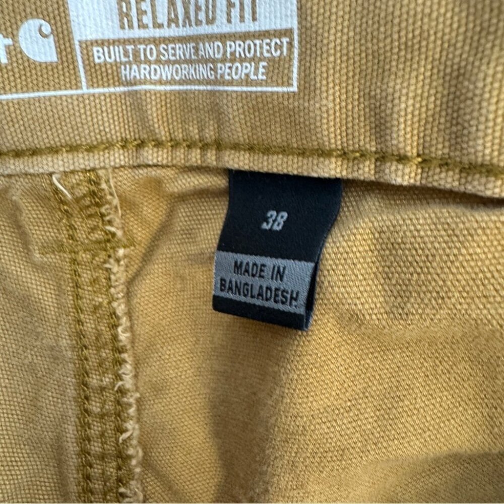 Carhartt Rugged Flex Relaxed Fit Brown Knee length Cargo Shorts Size 38 - Picture 6 of 15